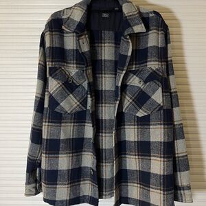 Plaid Double Pocket Shacket - RDI